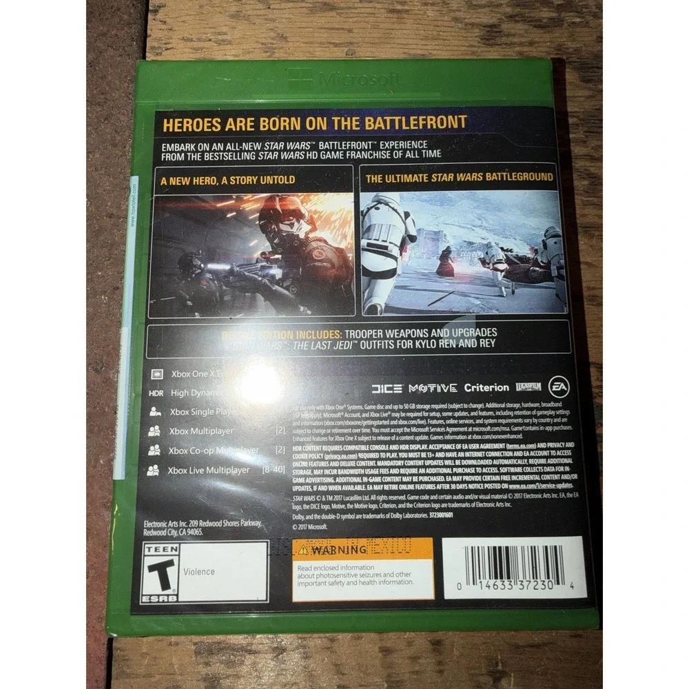 Star Wars: Battlefront II - Elite Trooper Deluxe Edition (Xbox One) NEW SEALED